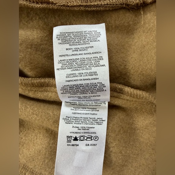 NWT Columbia mount grand freeze full zip Tan Fleece Jacket Sz small - Picture 8 of 8